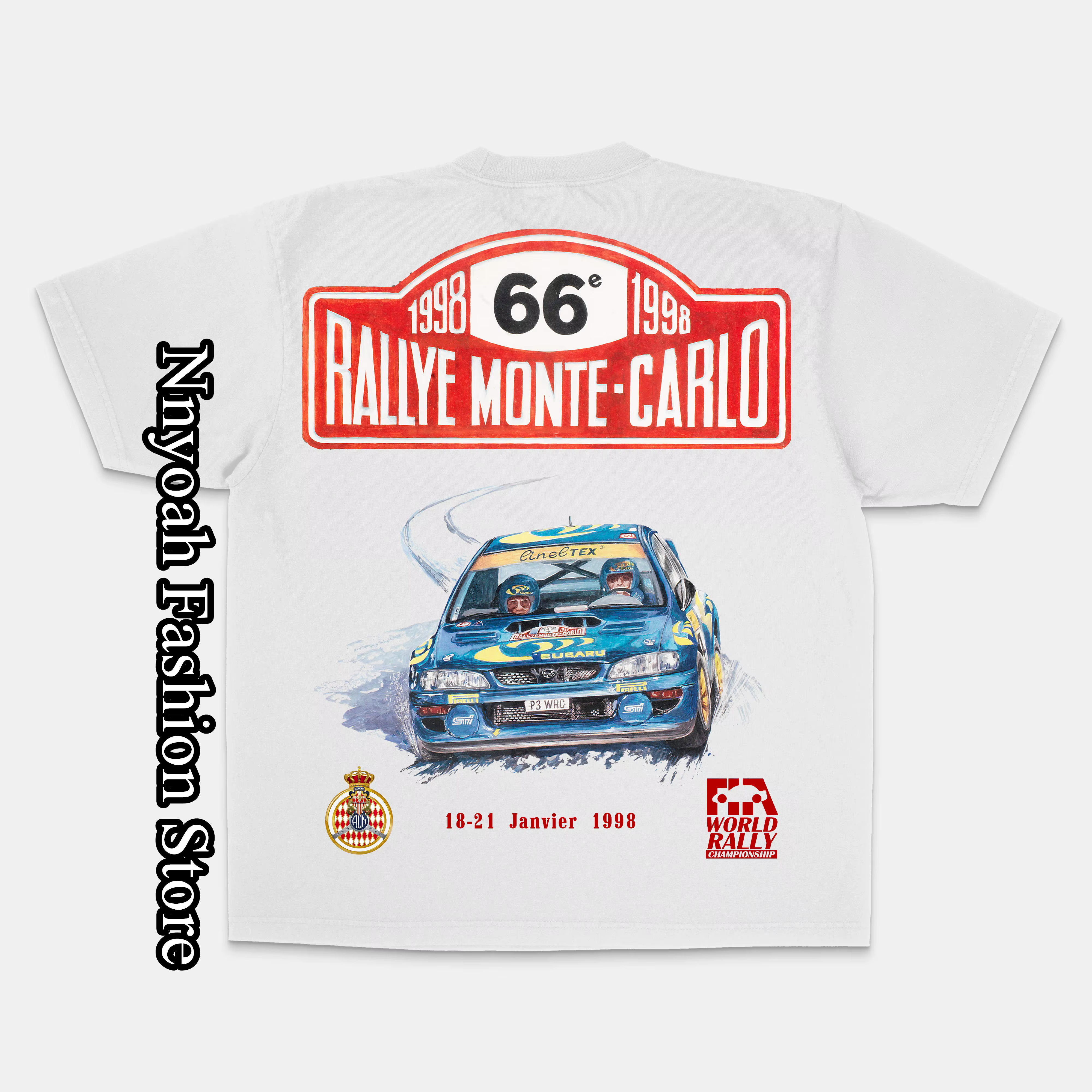 T-Shirt de Rallye Monte-Carlo pour Homme et Femme