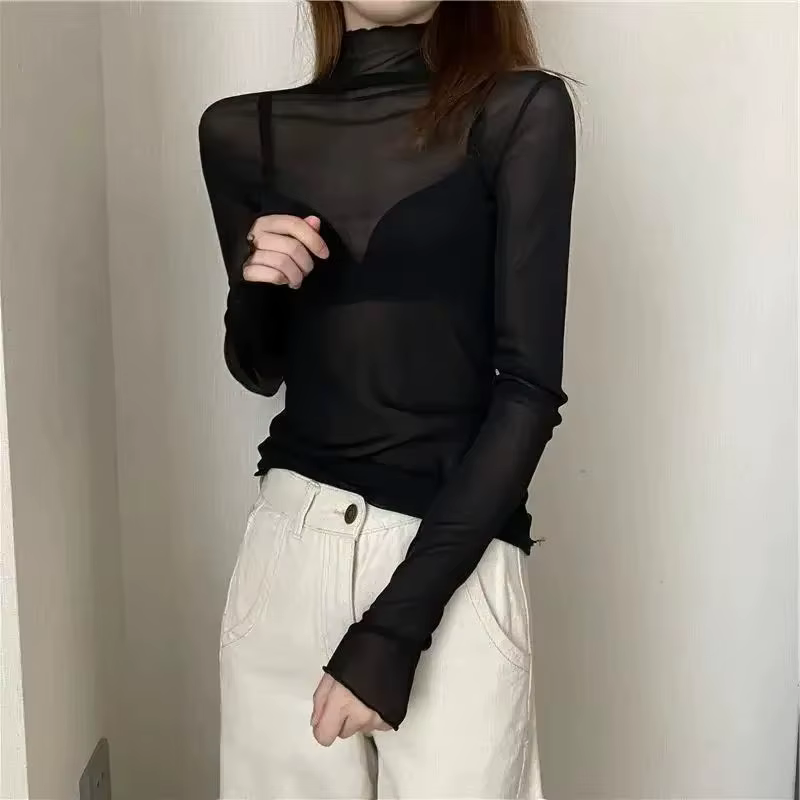 T-Shirts en maille à manches longues pour femmes