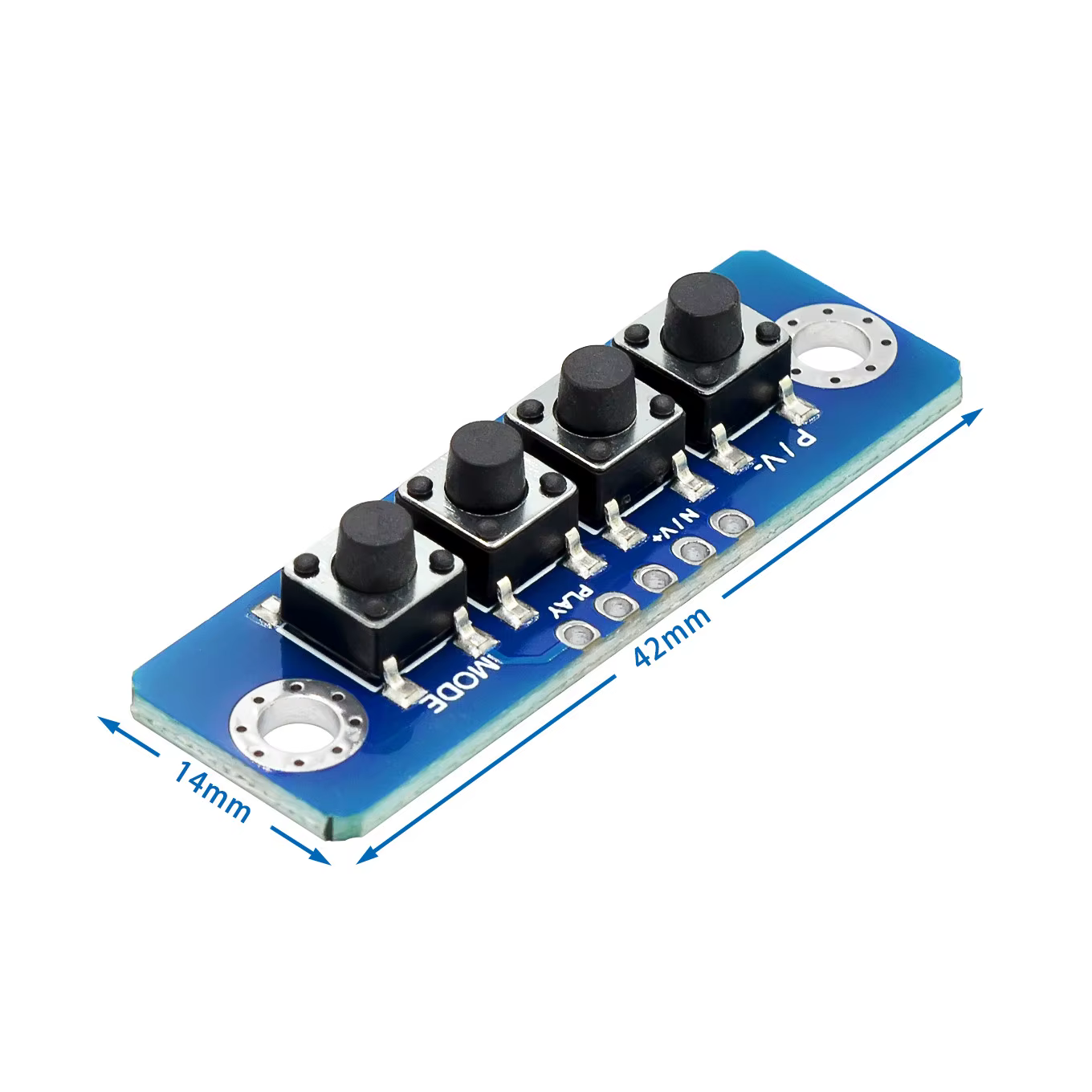 Module de bouton indépendant 1 2 3 4 5 6 bits
