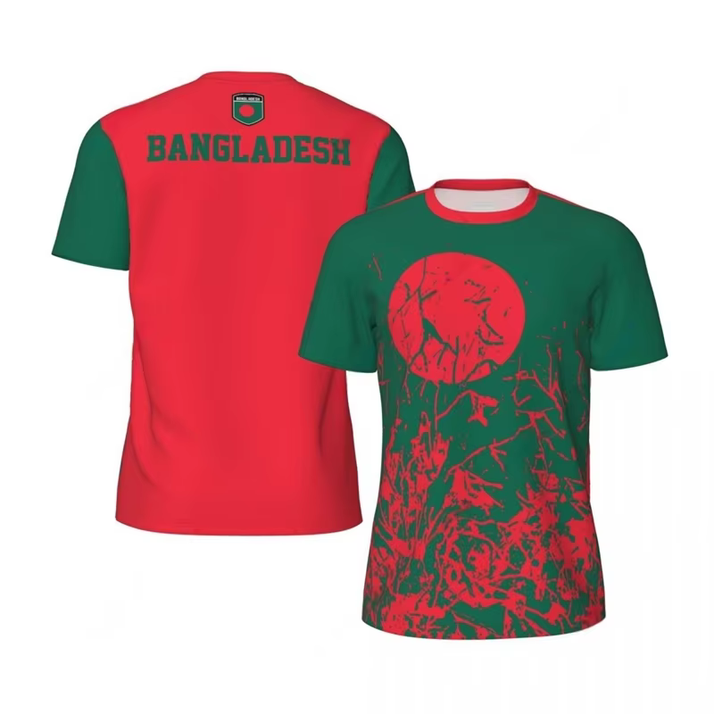 T-shirt de sport imprimé en 3D pour homme