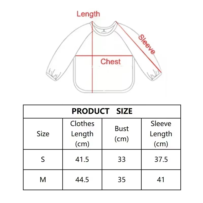 Bavoir Doux et Imperméable à Manches sulfpour Bébé