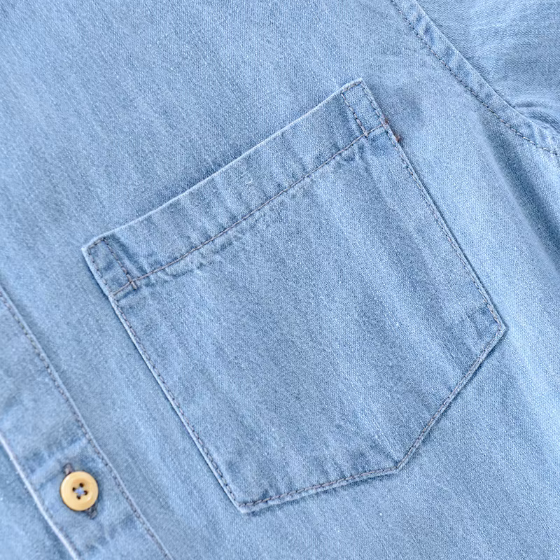 Chemise en denim pour hommes