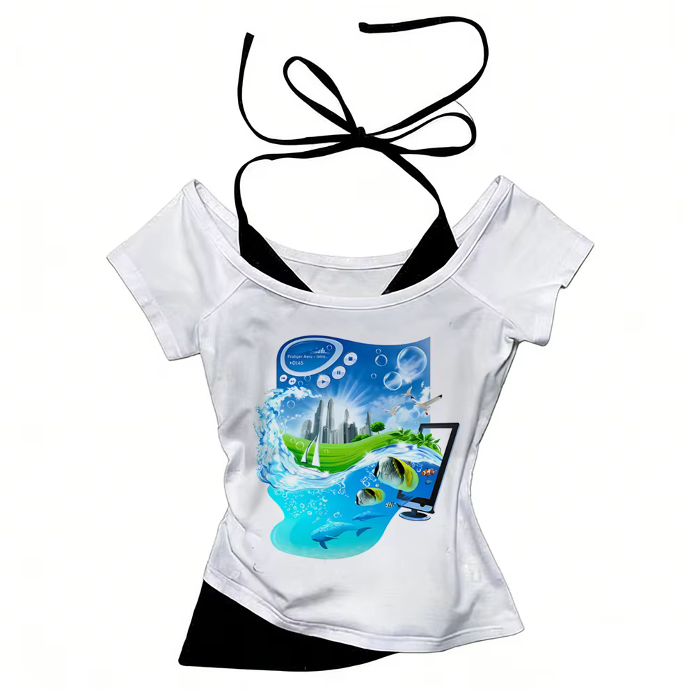 T-shirt Frutiger Aero pour femmes