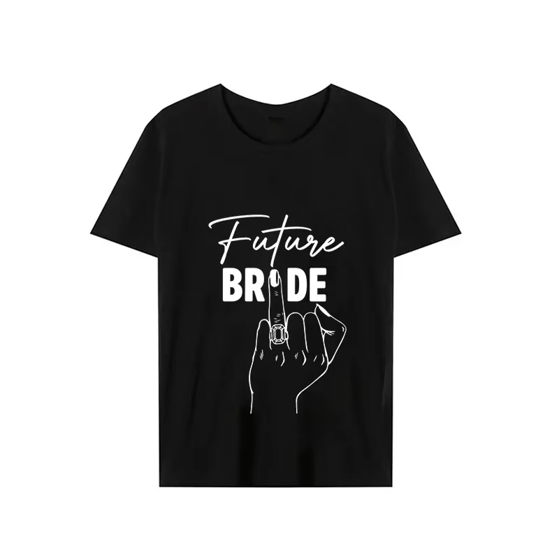 Haut d'été femme vêtements future mariée mariage Bachelorette T-shirt à manches courtes