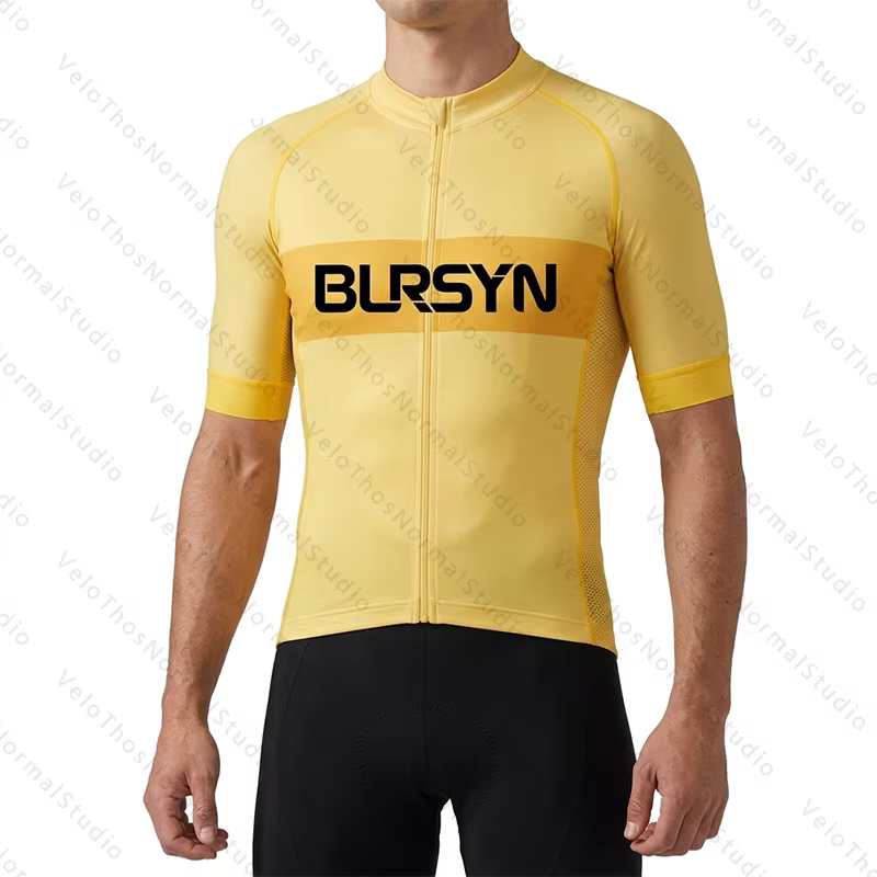Ensemble de maillot de cyclisme à manches courtes et de short à bretelles