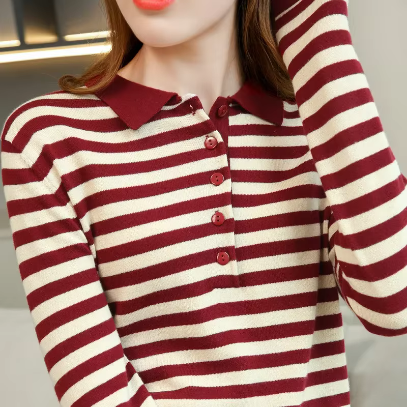 Chemise à rayures pour femmes