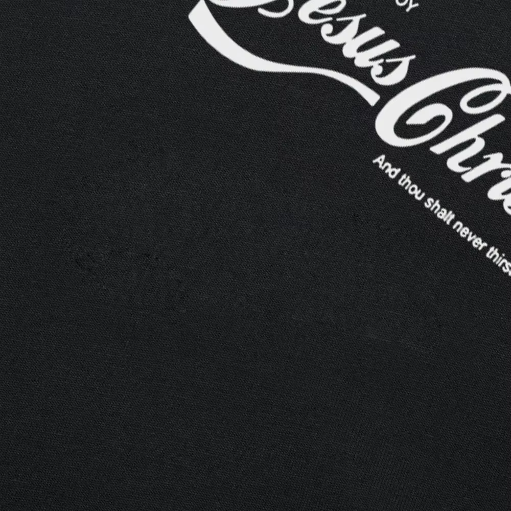 Profitez de jésus Christ le vrai roi chrétien drôle T-shirt foi prière graphique mode nouveau coton à manches courtes