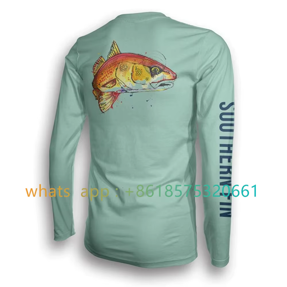Southern Fin Apparel T-shirt de pêche à manches longues pour hommes et femmes