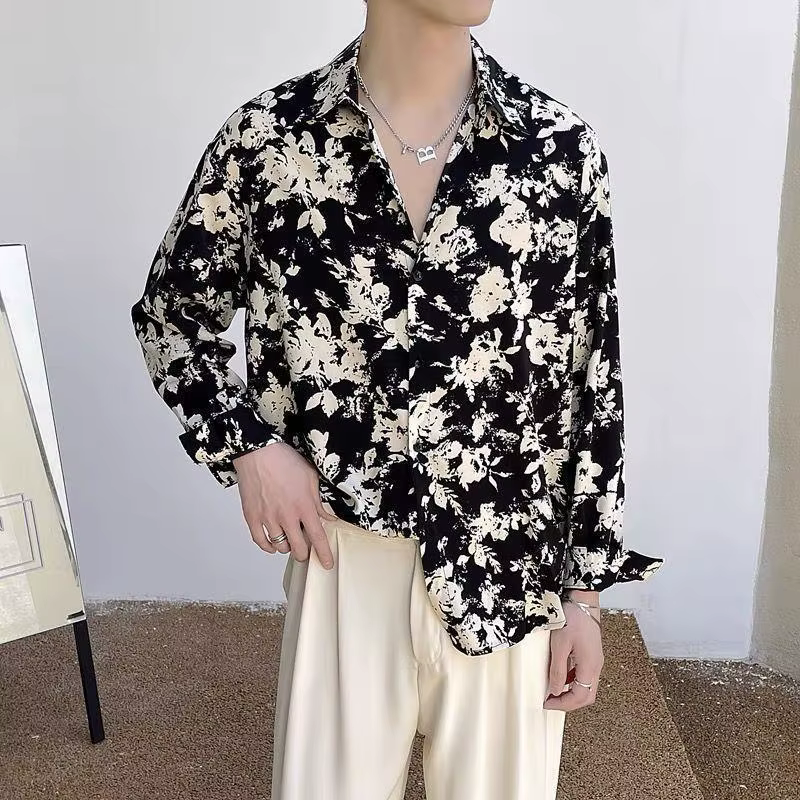 Chemise à fleurs pour hommes