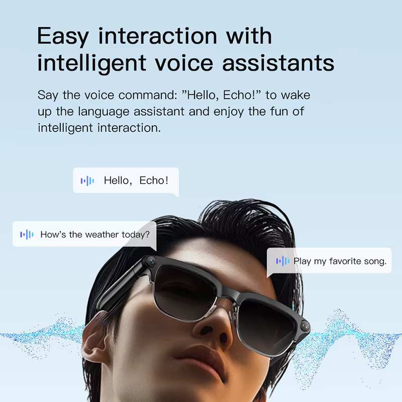 Lunettes Intelligentes IA avec Caméra HD 800W