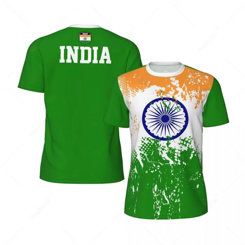 T-shirt de football imprimé en 3D pour hommes