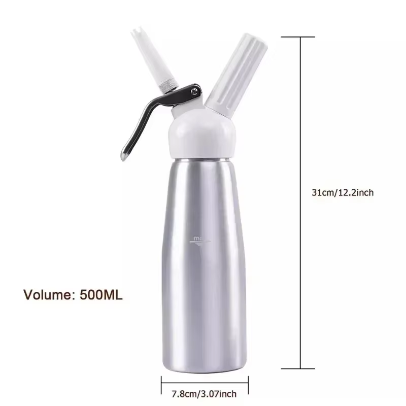 Distributeur de crème fouettée pour gâteau avec buse décorative