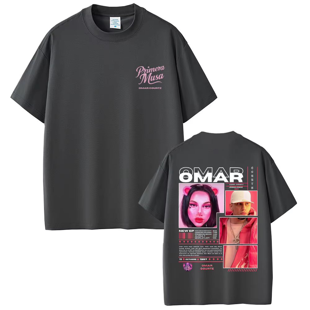 Rappeur Omar Courtz Primera Musa T-shirts hommes femmes mode Hip Hop surdimensionné à manches courtes
