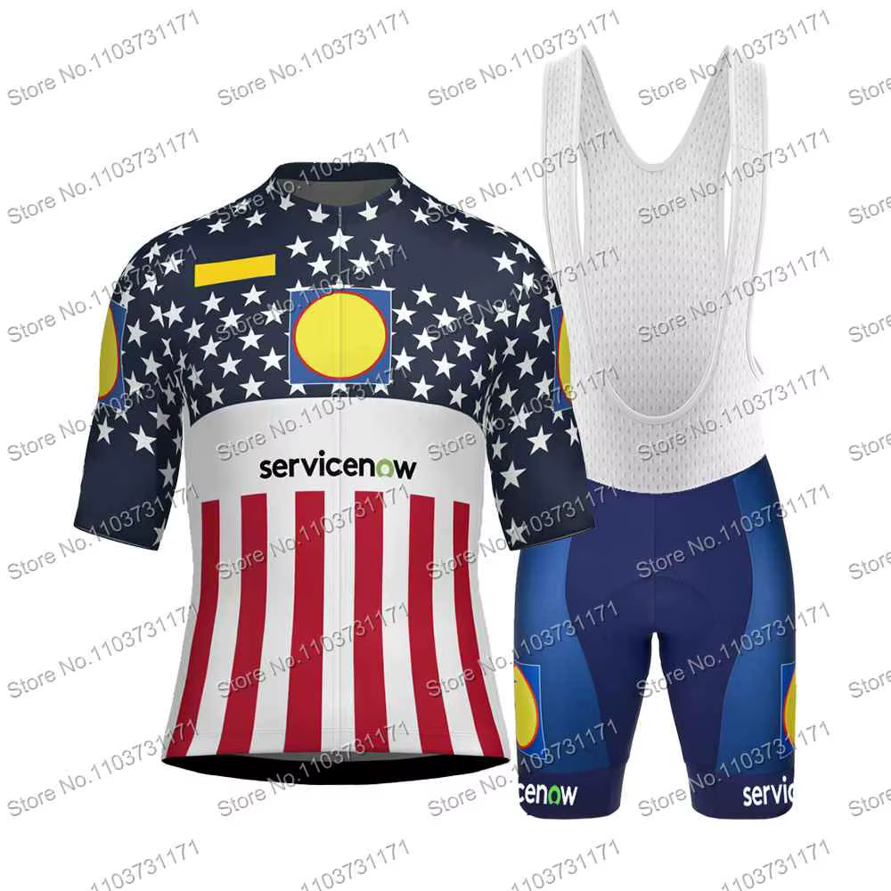 2026 LIDL équipe cyclisme maillot ensemble hommes à manches courtes USA Champion vêtements tchèque Darmake