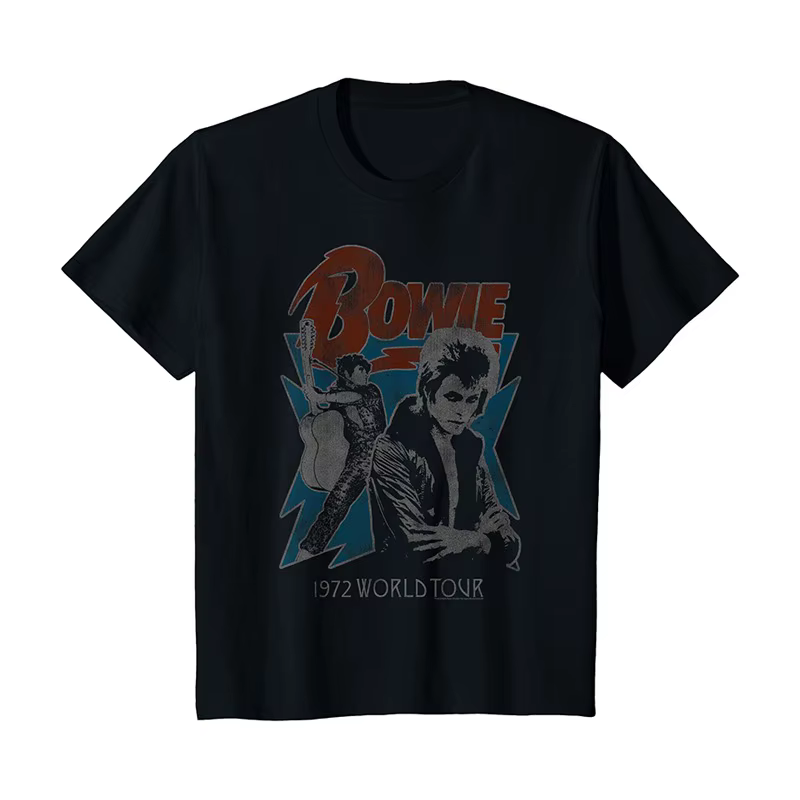 T-shirt imprimé rétro américain pour hommes et femmes