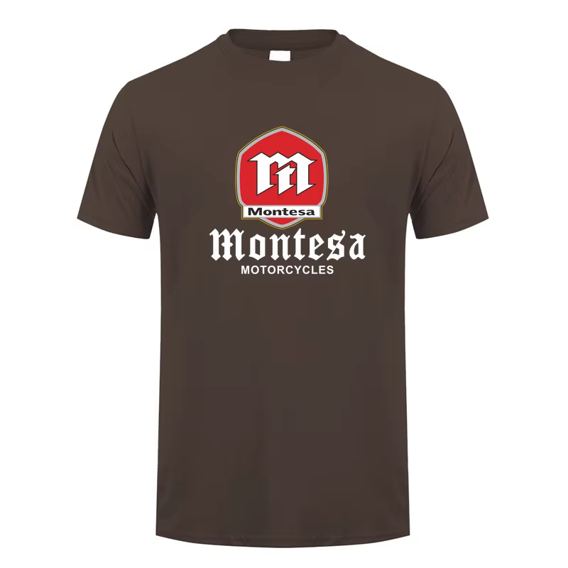 Montesa moto t-shirt été hommes drôle coton à manches courtes