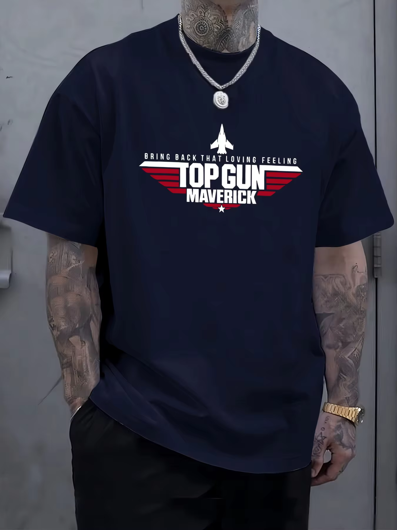 T-shirts imprimés Top Gun Maverick pour homme