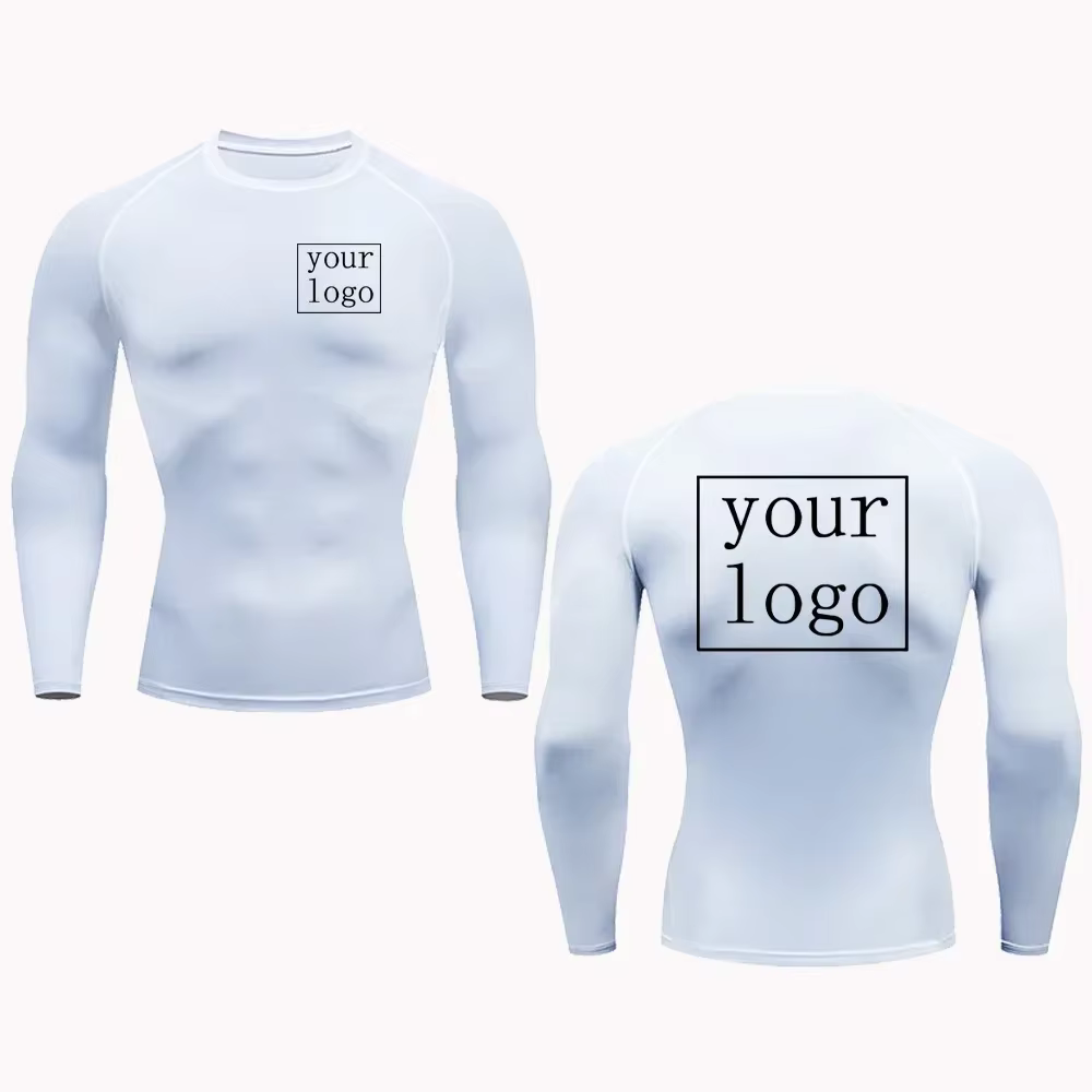 Nouveau t-shirt de Compression personnalisé votre Logo de conception haut hommes femmes imprimer