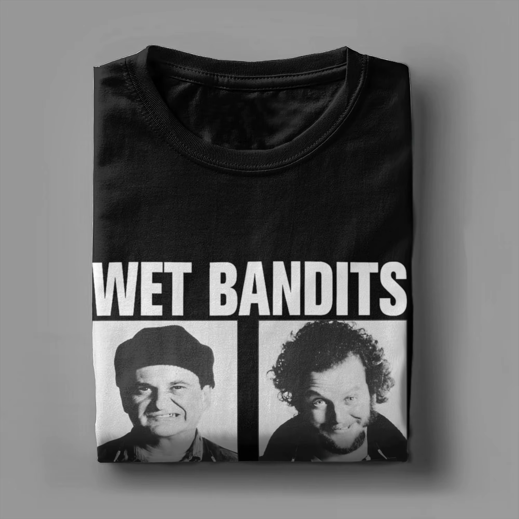 Home Alone-T-shirt à manches courtes et col rond pour homme