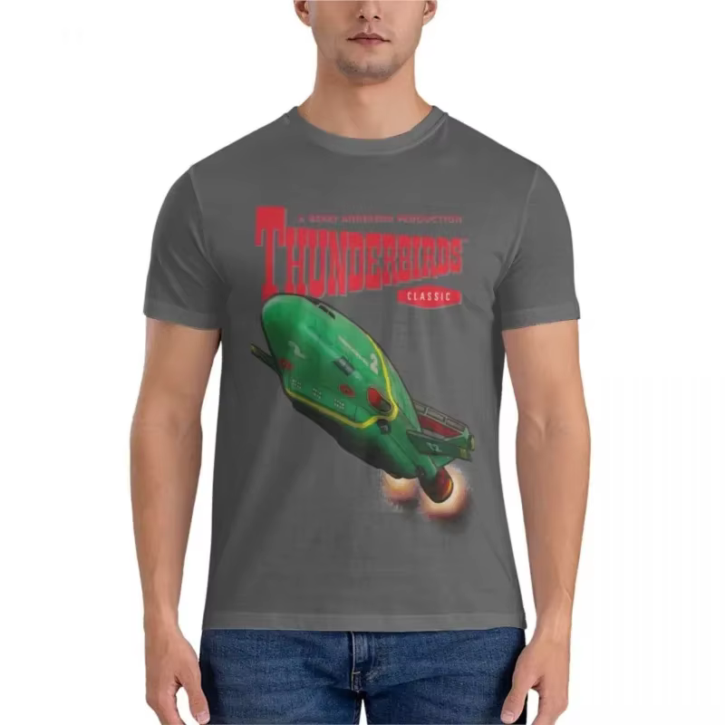 Hommes mon cinquième morceau d'art fan Gerry Anderson Thunderbirds. T-Shirt classique anime t-shirts mode d'été