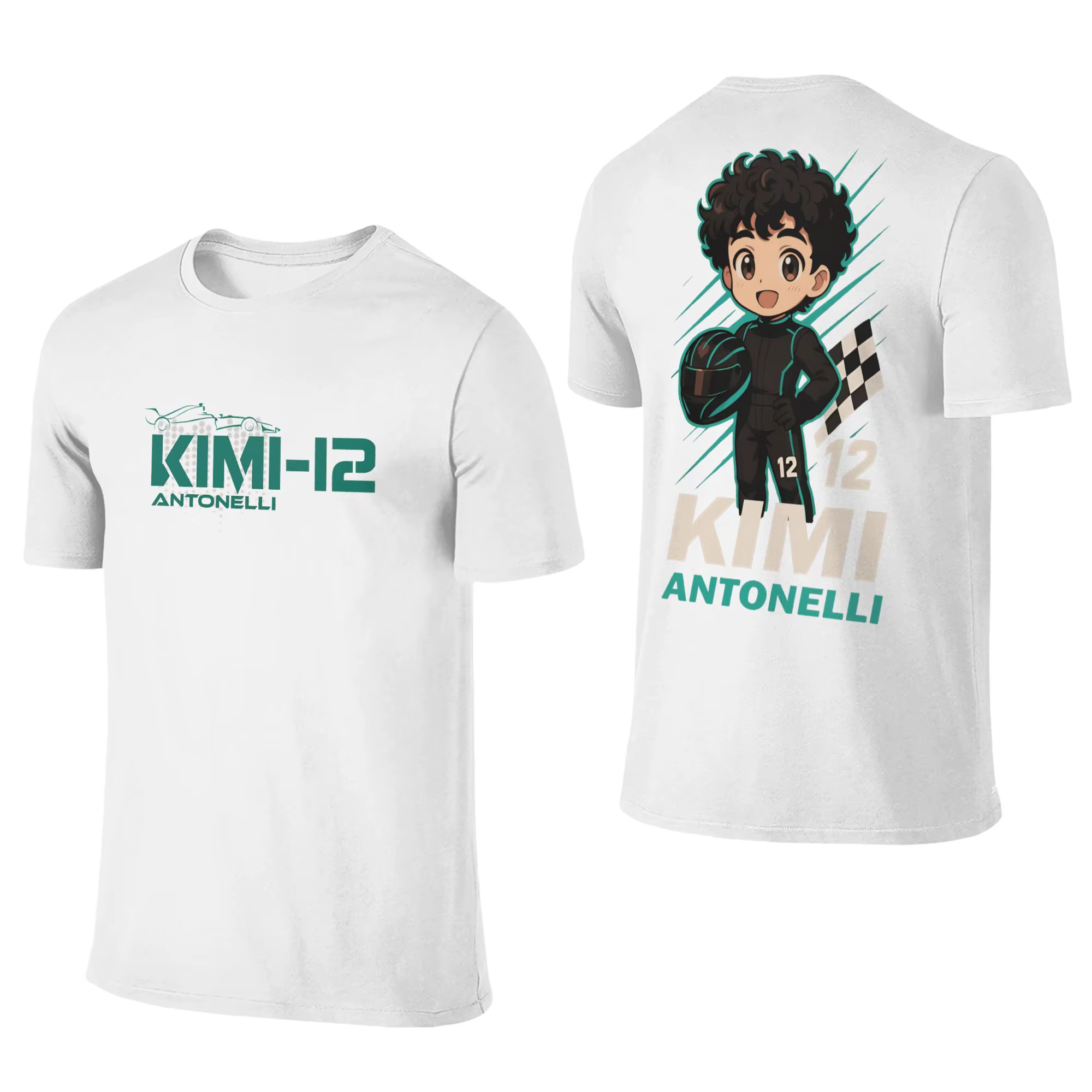 Kimi Antonelli T-shirt pour homme en pur coton
