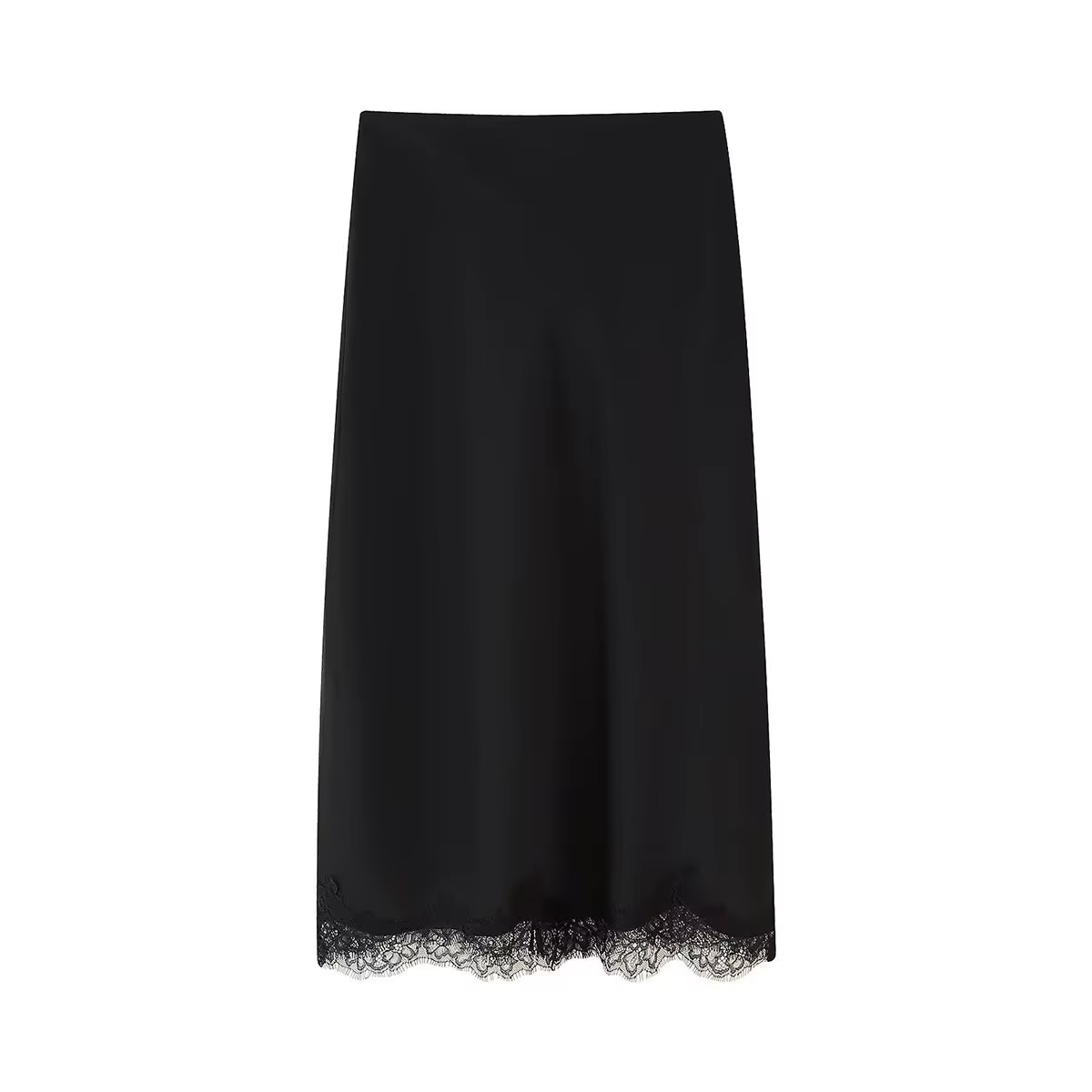 Satin dentelle noir asymétrique hauts femmes Sexy licou dos nu
