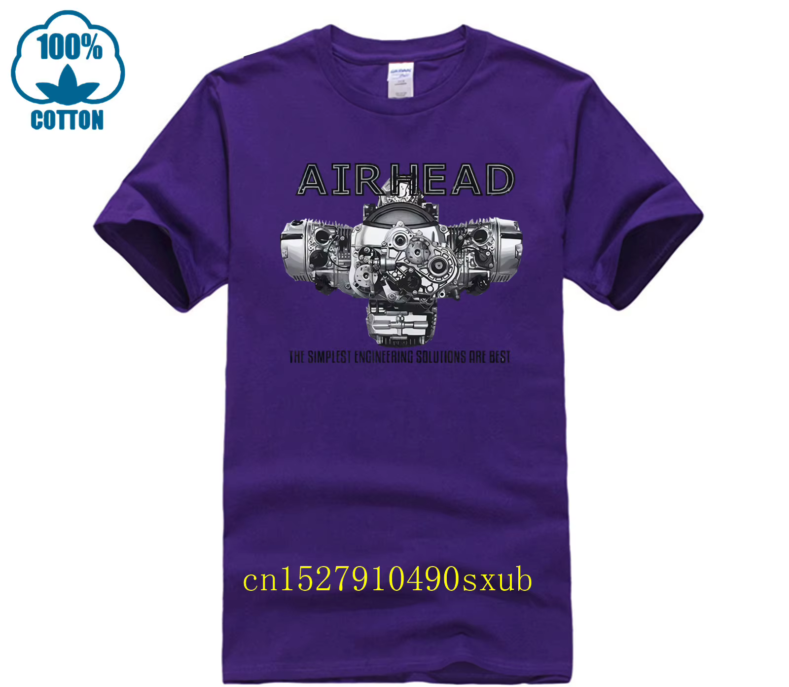 Airhead Boxer Engine Runder T-shirt Heather pour hommes