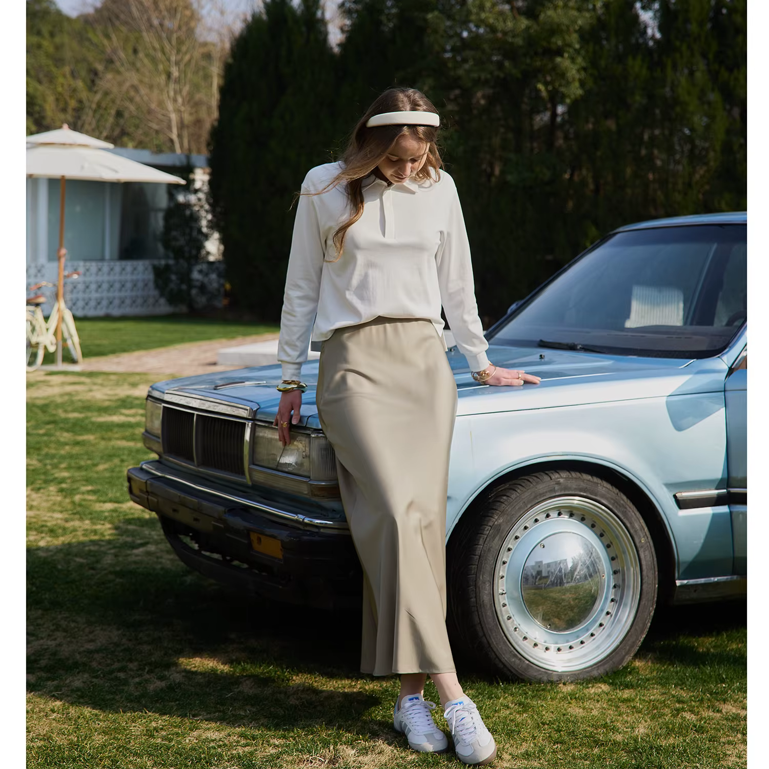 Polo décontracté pour femme AP SS26, col rabattu, haut de qualité supérieure