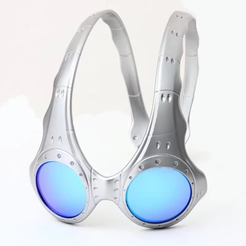 Lunettes de soleil d'équitation de sports de plein air pour hommes et femmes, monture en métal rétro à la mode, lunettes de blocage bleues, lunettes de soleil de sport, nouveau
