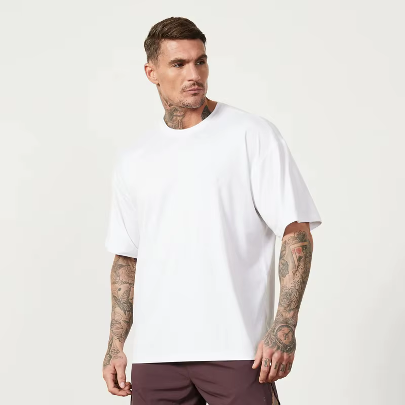 T-shirt à Manches Courtes en Coton pour Homme