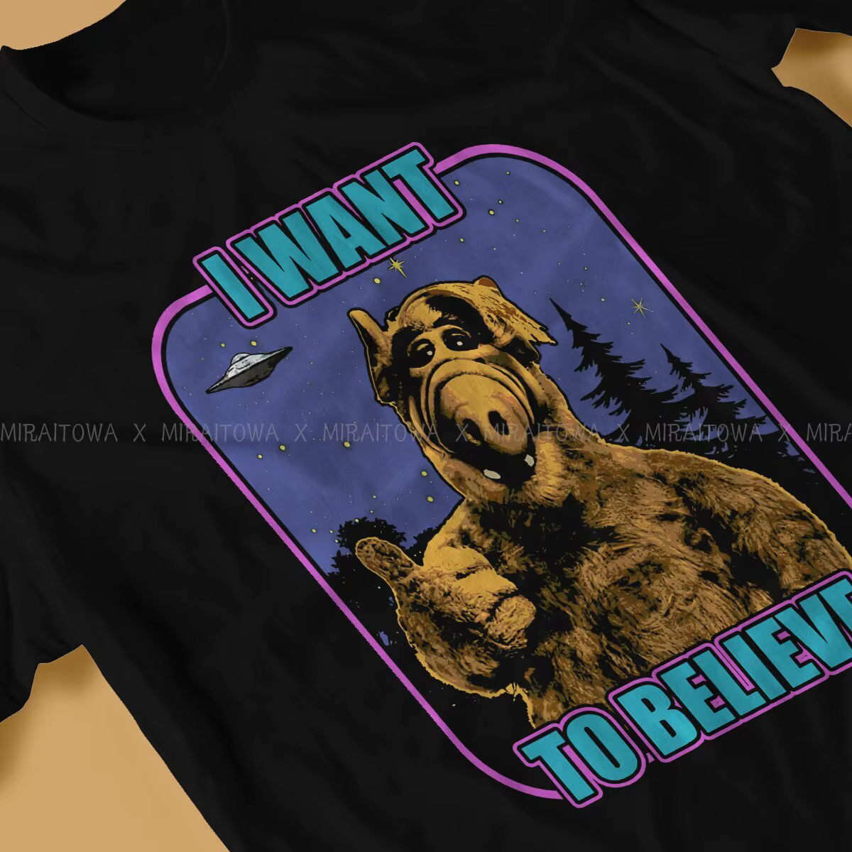 ALF la série animée t-shirt créatif pour hommes je veux croire