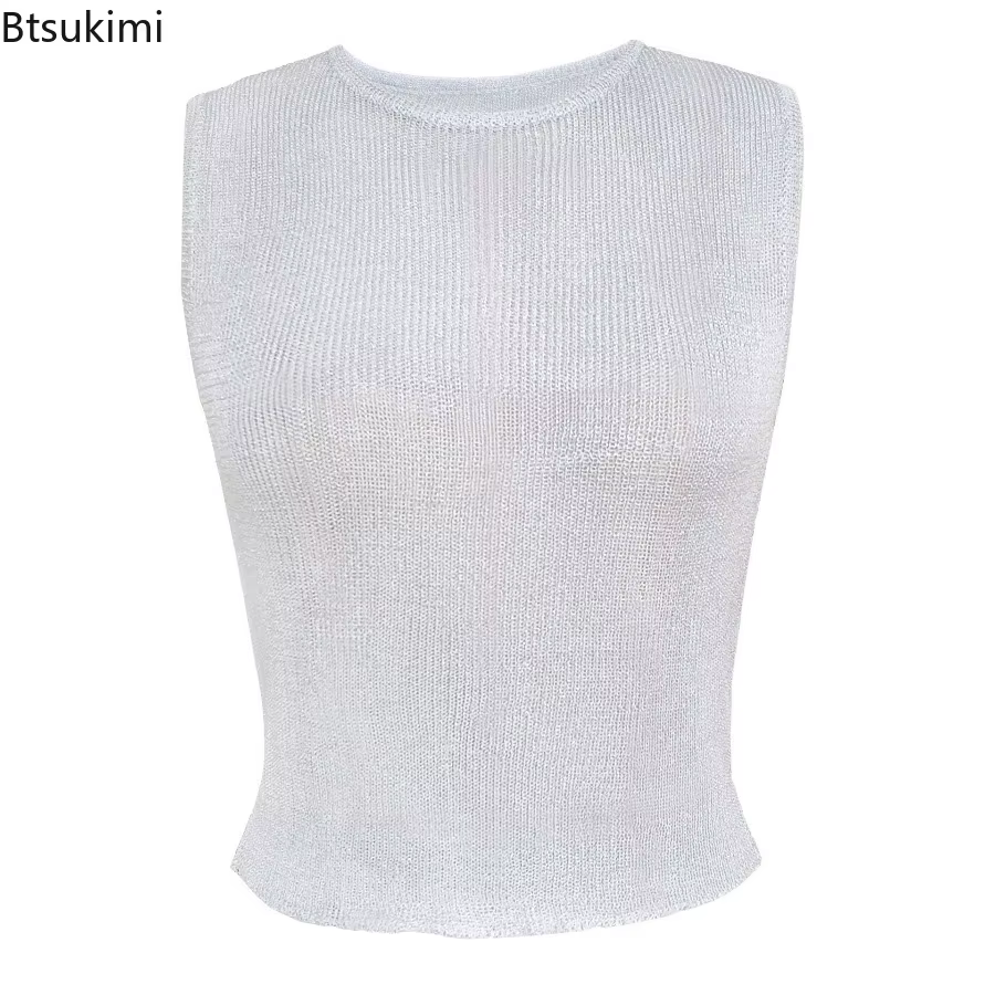 Nouveaux débardeurs bandeau en crochet pour femme