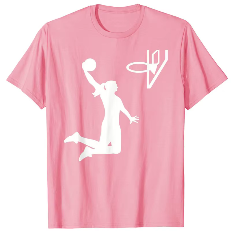 T-shirt graphique de joueur de basket-ball pour femmes et filles
