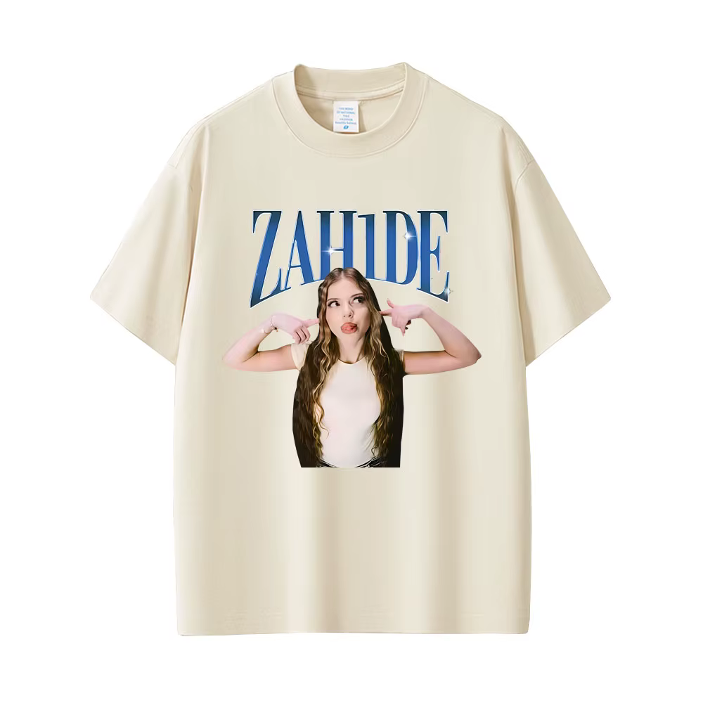 Chanteur Zahide imprimé graphique T-shirts hommes femmes mode décontracté coton à manches courtes
