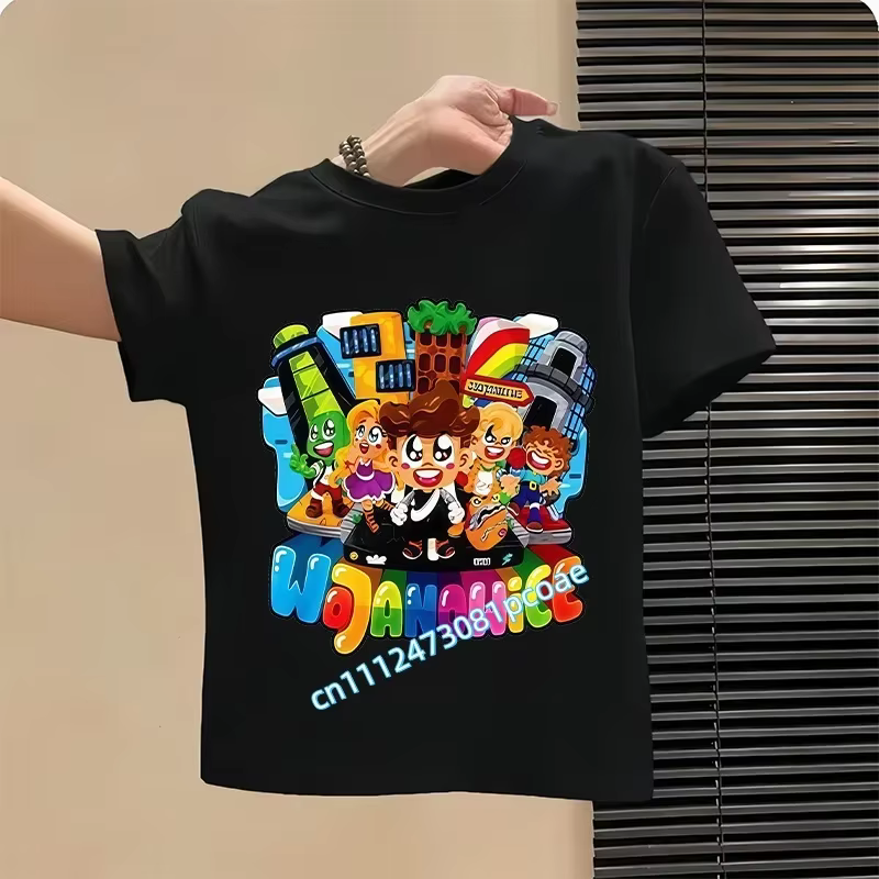 Nouveau T-shirt de sport décontracté pour garçons 2026 avec imprimé dessin animé pour l'été