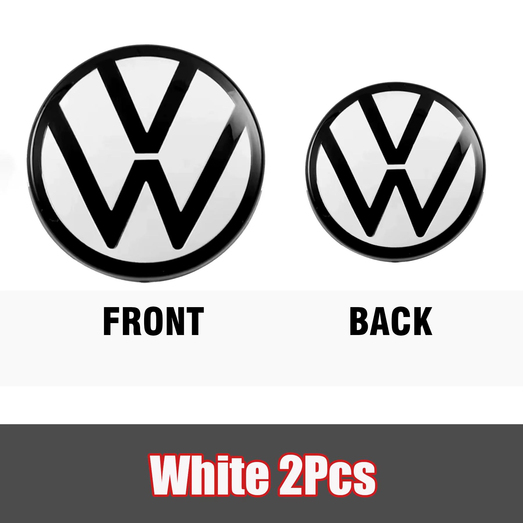 Pour Volkswagen Golf 6 Mk6 Golf 7 7.5 8 VARIANT VW Polo 2013-2023 Emblème de voiture, couvercle de calandre avant, logo de coffre arrière, accessoires