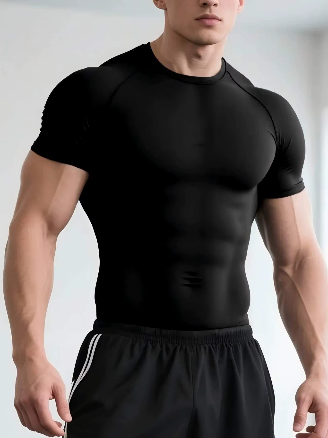 T-shirt de compression sportif pour homme 2026