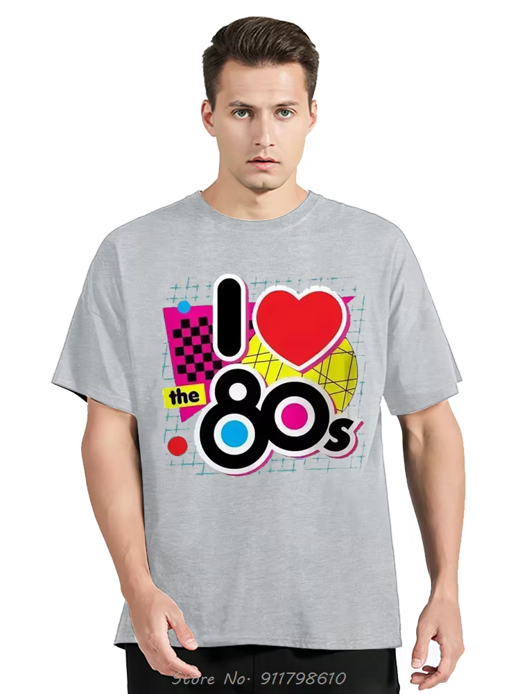 T-shirt unisexe à manches courtes et col rond pour hommes