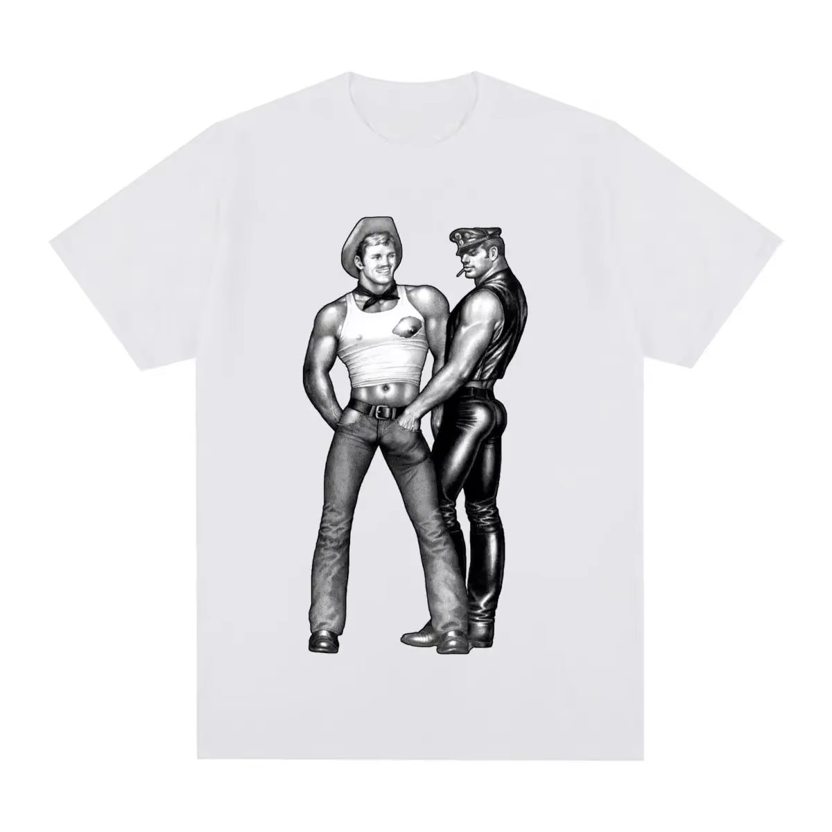 TOM OF FINLAND-T-shirt vintage pour hommes et femmes