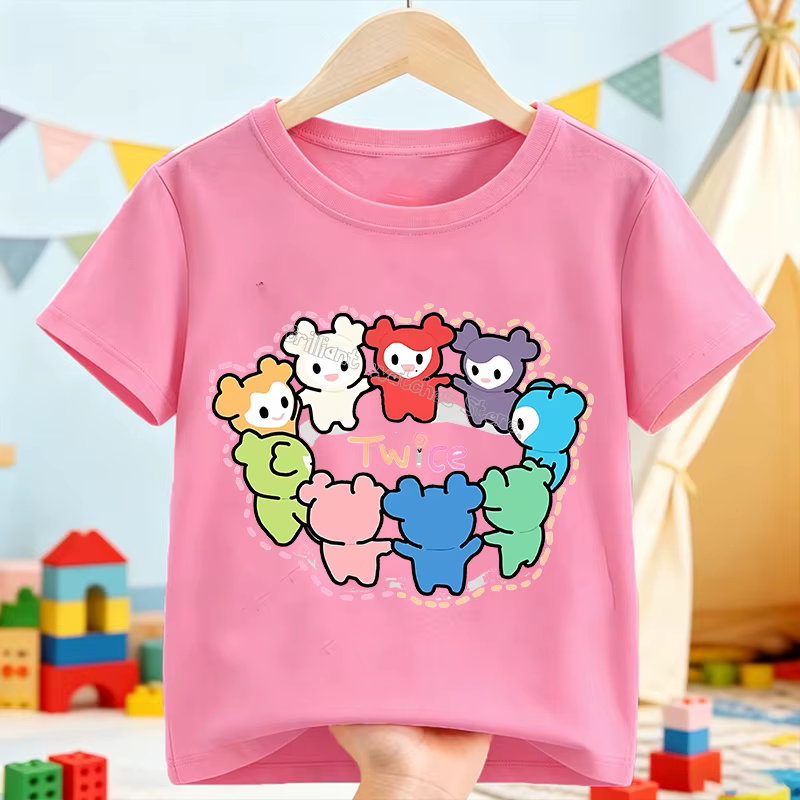 T-shirt rose Kpop Girl Group pour enfants