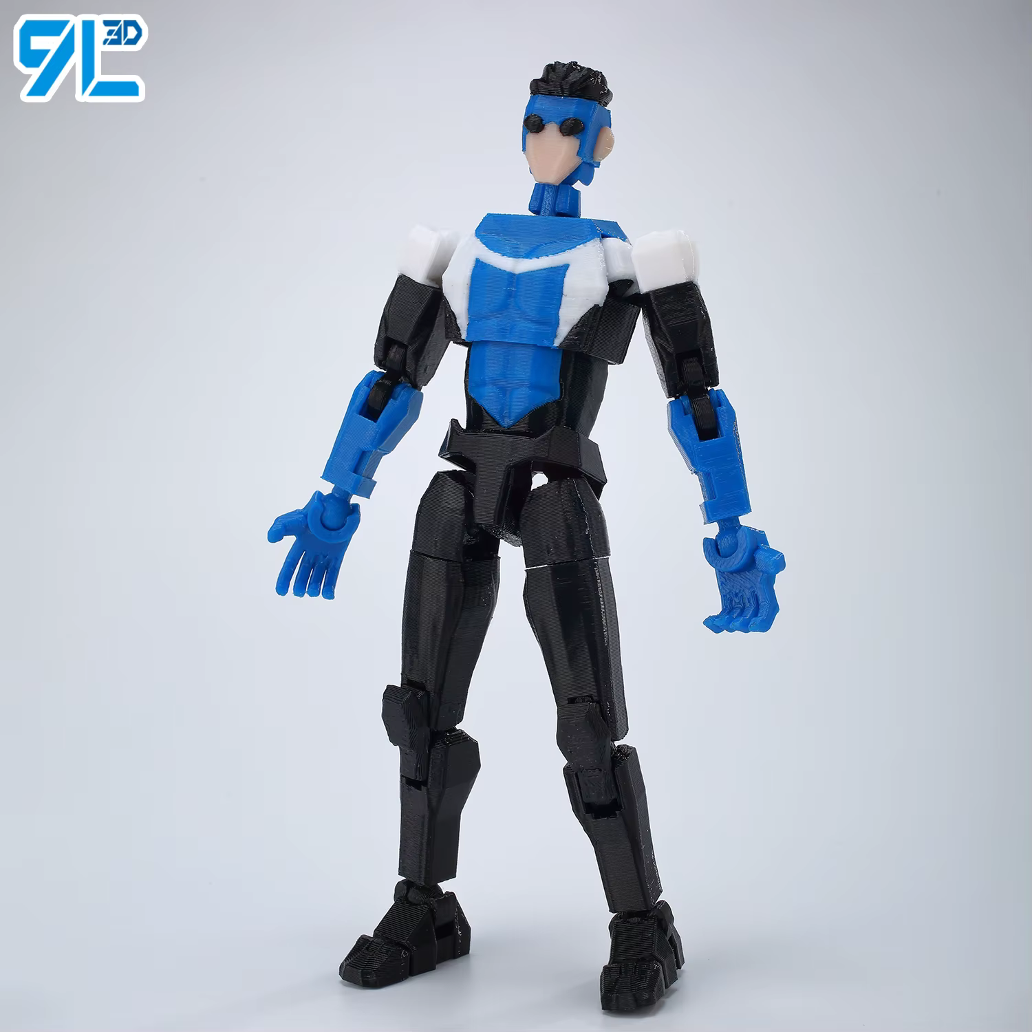 Figurines d'action 3D imprimées multi-articulées 9L3D Titan 13 Lucky Robo