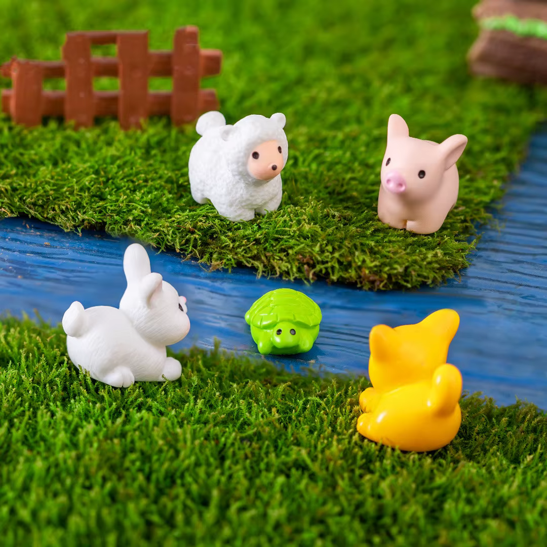 17 types de figurines décoratives d'animaux mignons