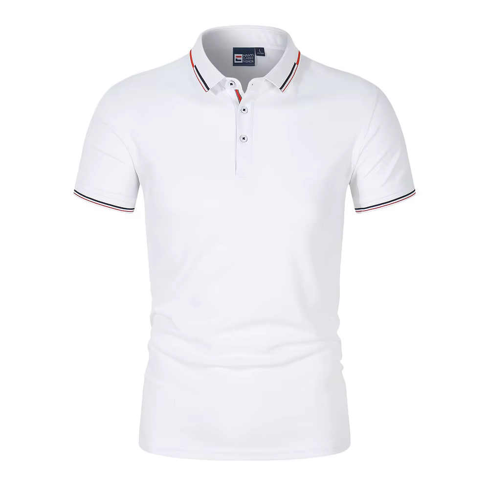 Polo homme manches courtes coupe ajustée