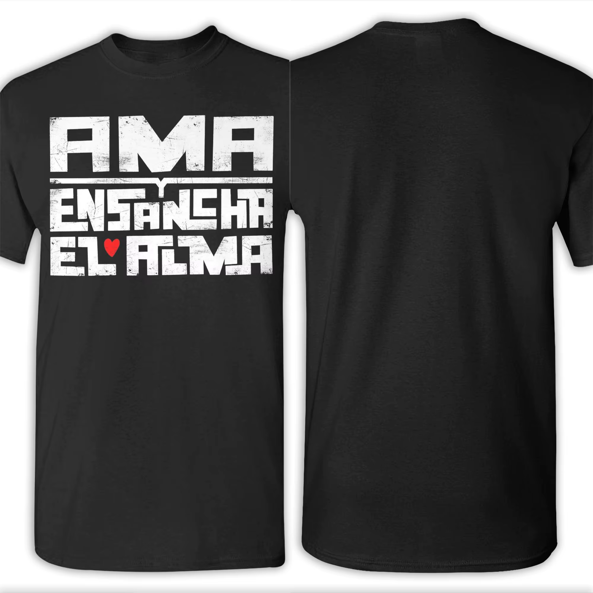 Crazy Ama y ensancha el alma EXTREMODURO T-Shirt pour hommes col rond coton t-shirts à manches courtes