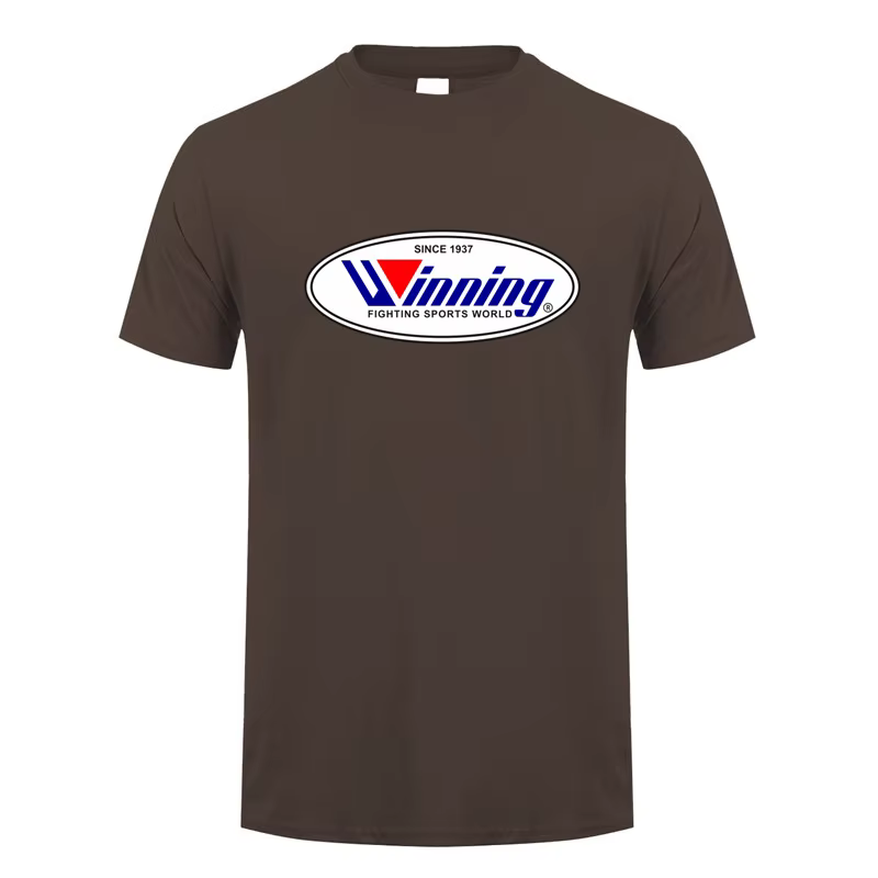 Gagner boxe t-shirt été hommes coton à manches courtes T-shirts gagnant
