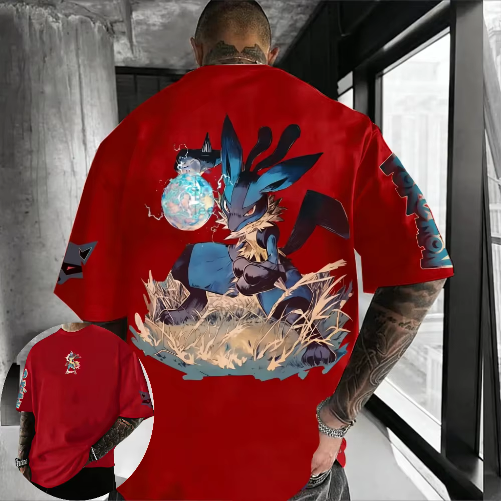 T-shirt Pokémon pour hommes et femmes, t-shirt polyvalent Giratina Anime, tenues parent-enfant à manches courtes pour garçons, nouvelle collection été et printemps