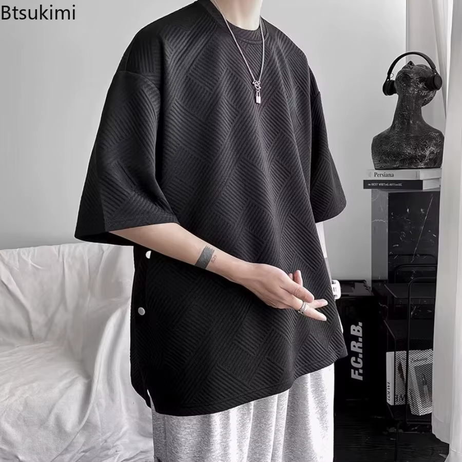 T-shirt ample à manches courtes pour homme