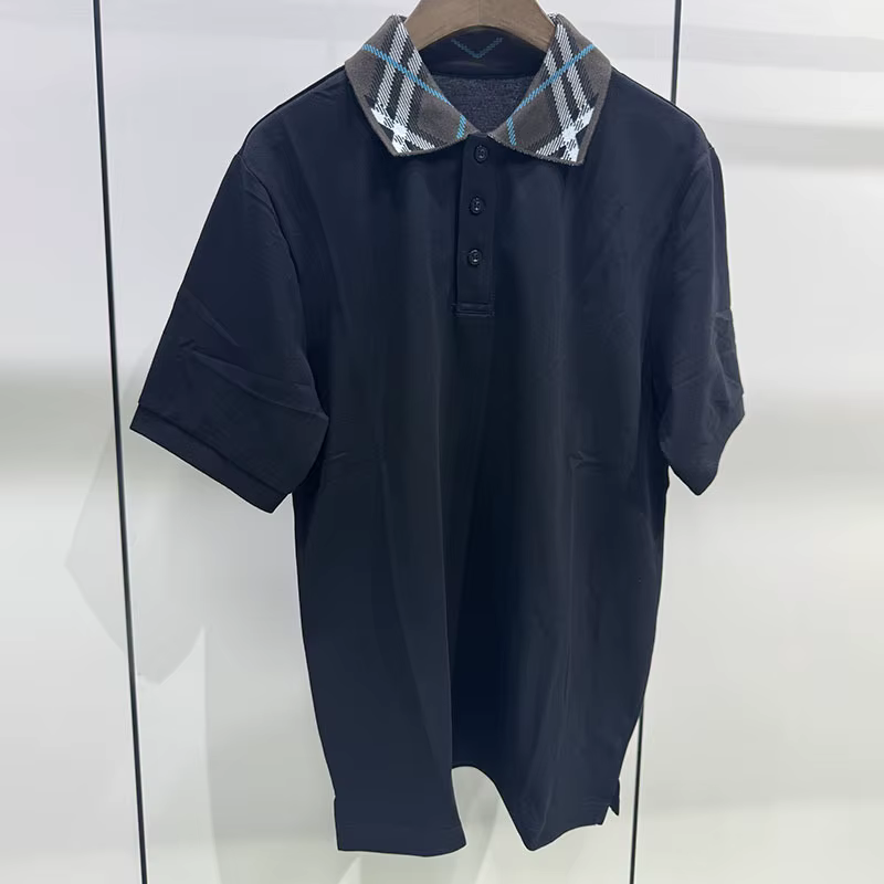 Polo tendance rétro à carreaux pour homme