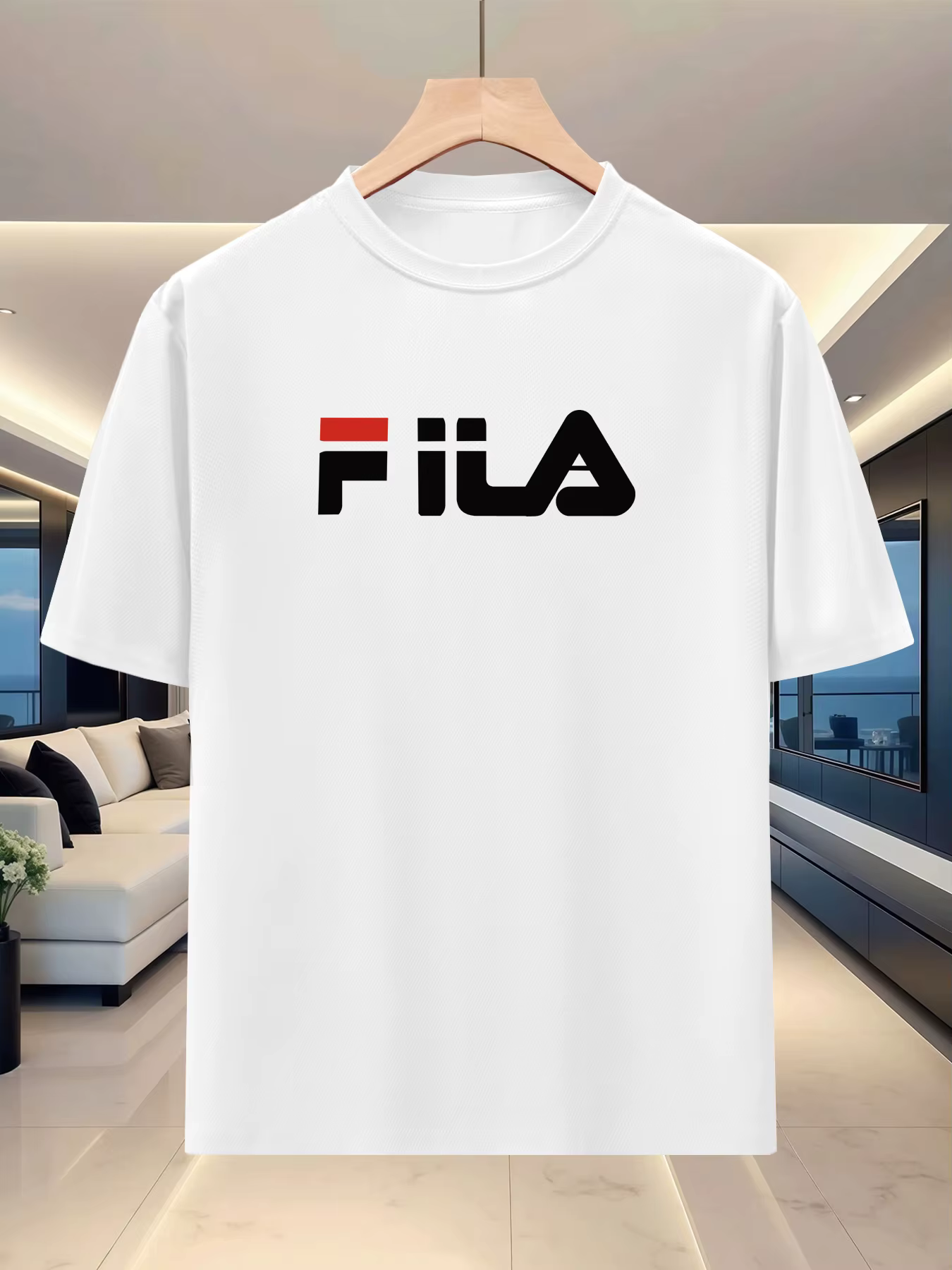 T-shirt d'été pour homme à col rond et manches courtes - Tissu léger et respirant - Sports de plein air