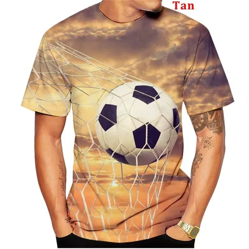 T-shirt à motif de sport de volley-ball pour adultes et enfants